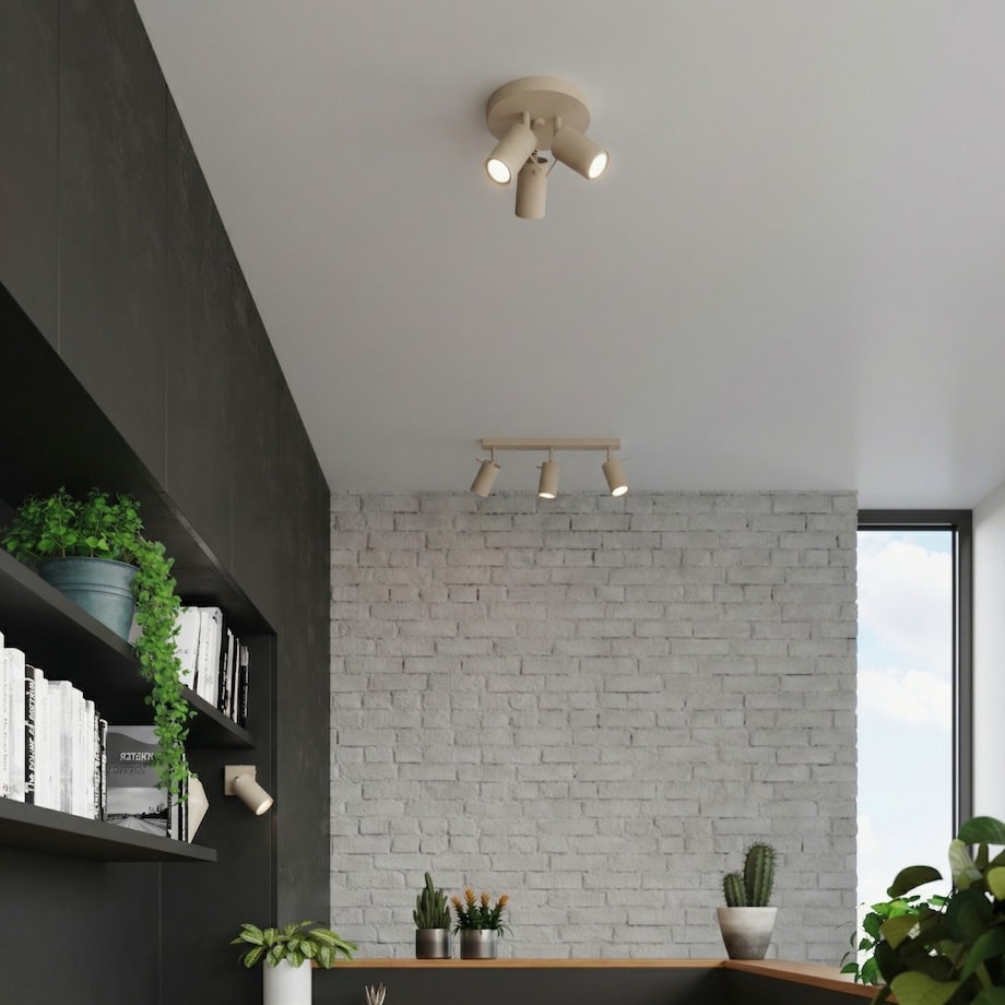 Plafon RING 3P taupe