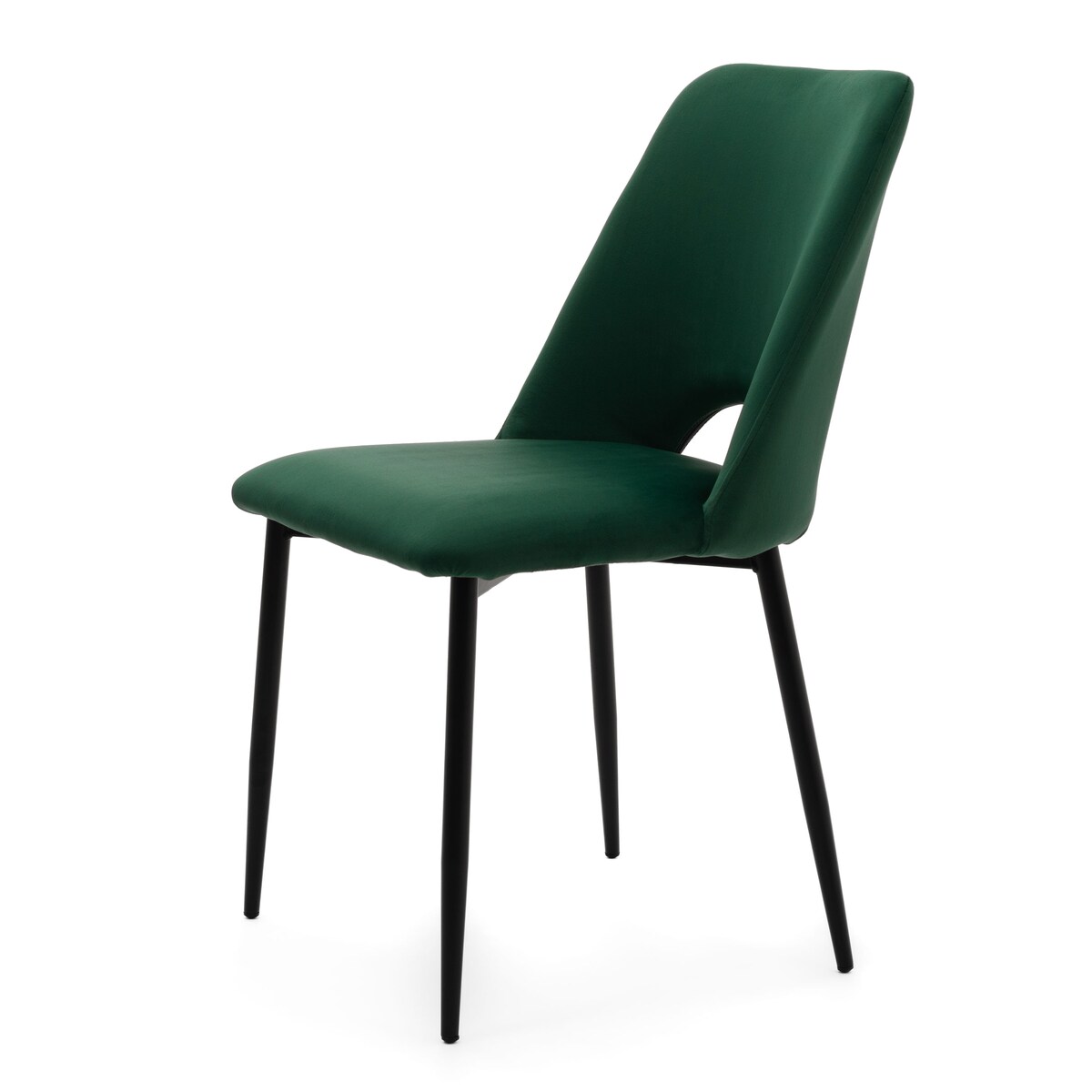 KRZESŁO TAPICEROWANE WELUROWE DO SALONU JADALNI GLAMOUR ZIELONE ORO