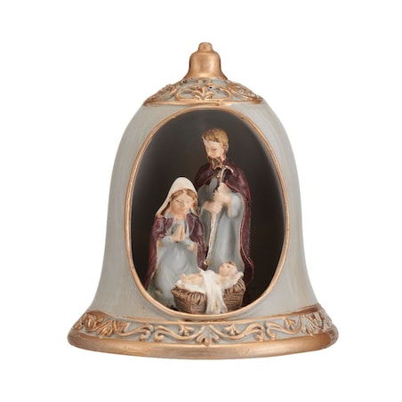 VILLA ITALIA Szopka bożonarodzeniowa LED Dzwonek 9 cm HOLY FAMILY