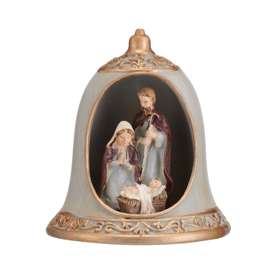 VILLA ITALIA Szopka bożonarodzeniowa LED Dzwonek 9 cm HOLY FAMILY