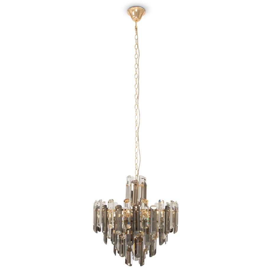 Pałacowy żyrandol Flare DIA200PL-06G kryształy złote