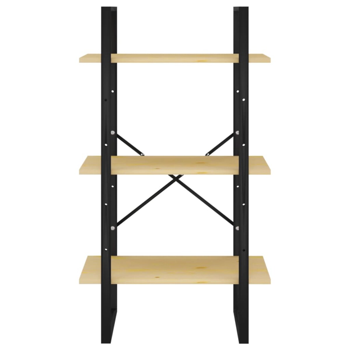 vidaXL Regał, 60x30x105 cm, lite drewno sosnowe