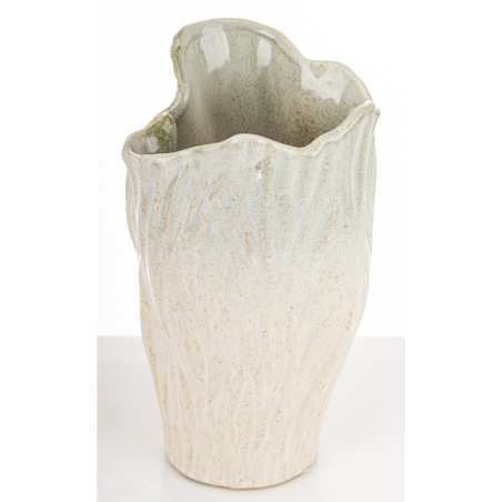 Wazon ceramiczny 25x16x15 cm VAZA beżowy