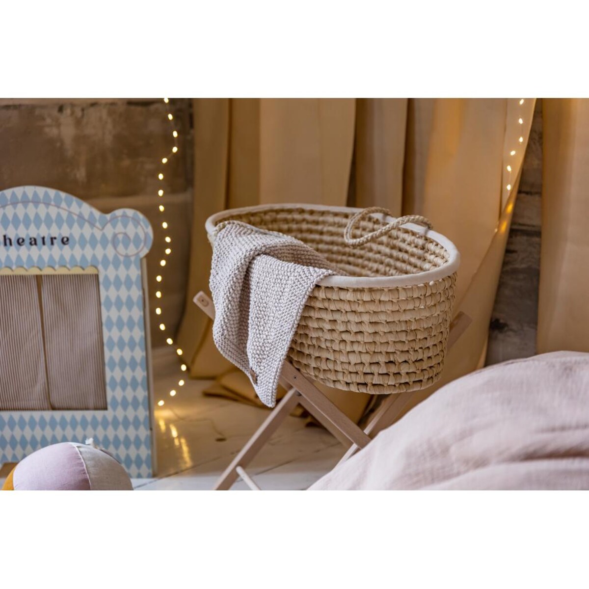 Kocyk Sensoryczny dla Noworodka- Beżowy - 70x50cm