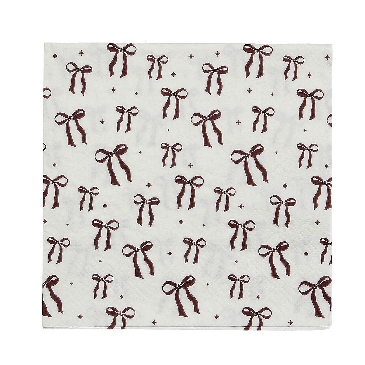 Serwetki świąteczne Ribbon I 20szt. boże narodzenie, święta, świąteczne, biały-czerwony, 16x16x3 cm