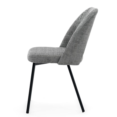 Krzesło tapicerowane MILO ciemny szary do salonu jadalni kuchni