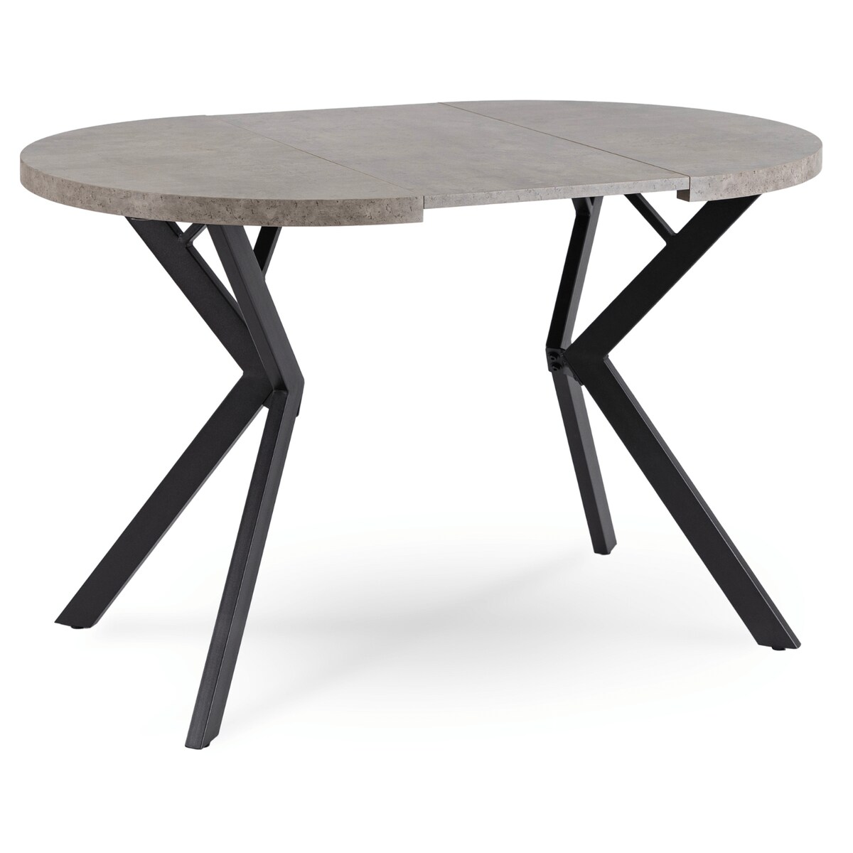 Stół okrągły rozkładany do jadalni beton 80-160 cm nowoczesny DORIAN
