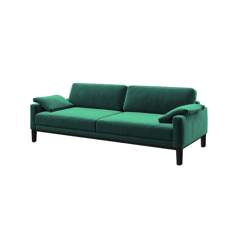 Sofa 3-osobowa Musso - ciemnozielona