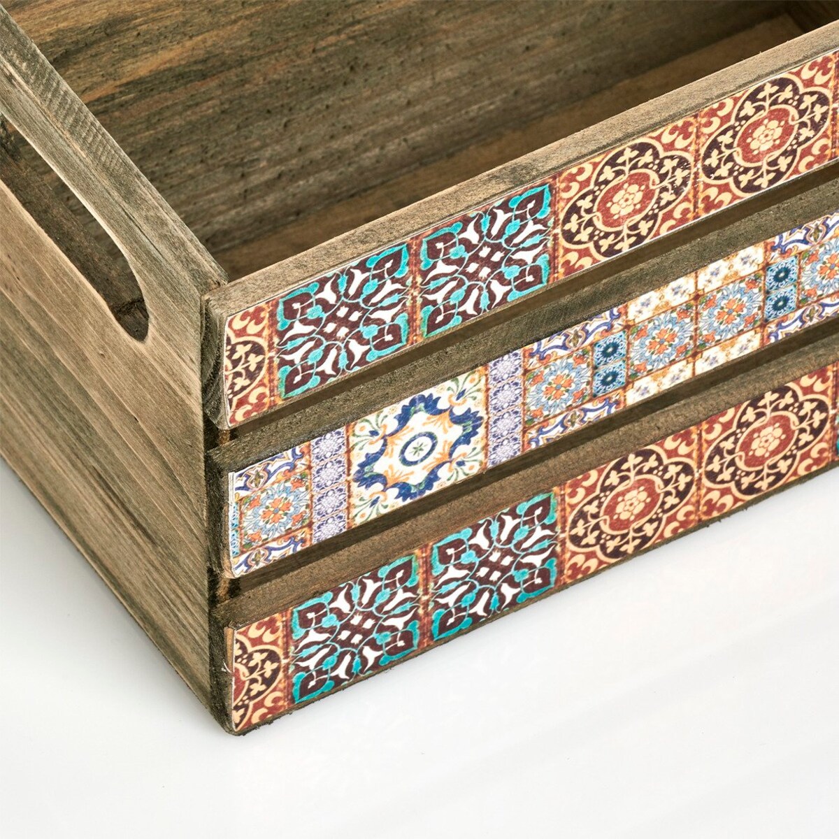 Skrzynka dekoracyjna na przybory MOSAIC, 24 x 14 x 13,5 cm, ZELLER, MDF