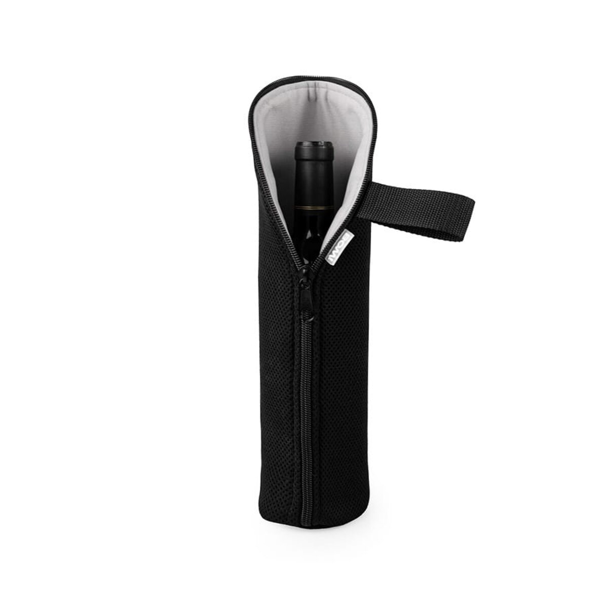 Etui podróżne, opakowanie na butelki z zamkiem czarne