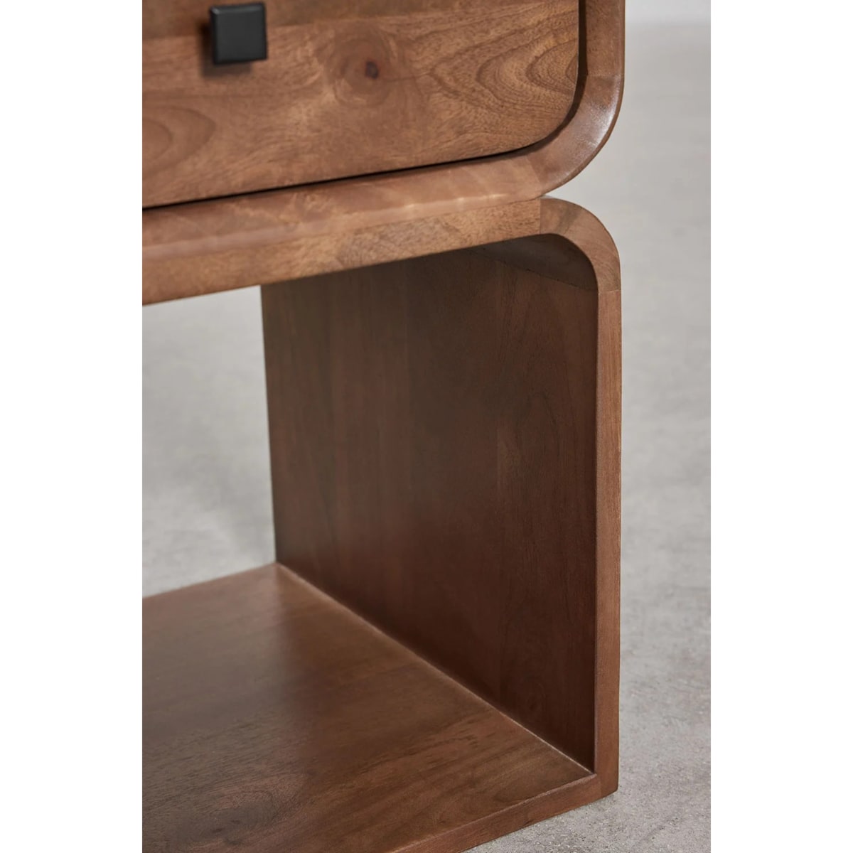 Szafka stolik nocny drewno mango, brązowy, Ferni, 40x35 cm