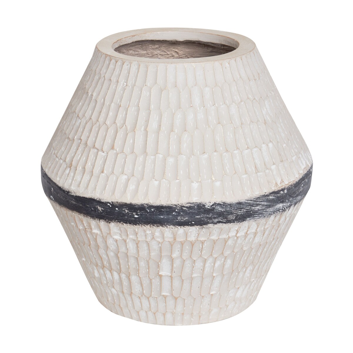 Wazon na kwiaty ARUNCUS Tlenek magnezu 30 cm Beżowy