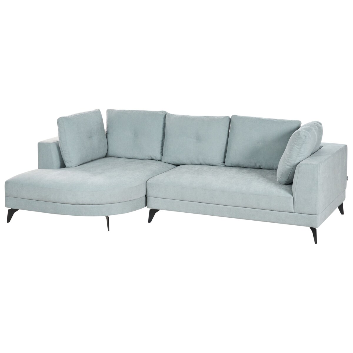 Narożnik dla 3 osób MARUM Szenil Błękitny Prawostronny