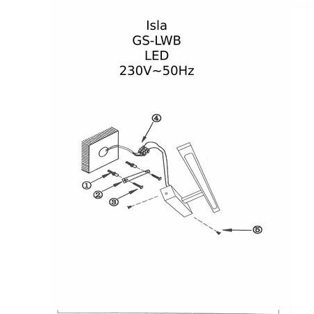 Lampa ścienna Light Prestige Isla biały LED 4000K 1 szt.