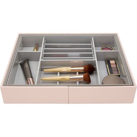 Organizer do szuflady na kosmetyki Stackers różowy