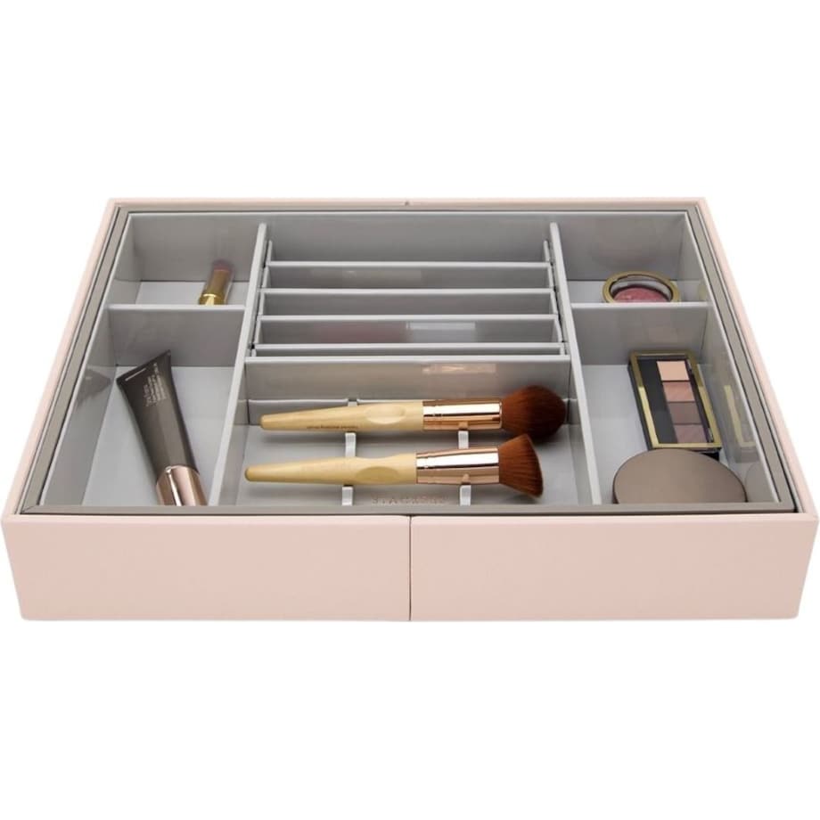 Organizer do szuflady na kosmetyki Stackers różowy