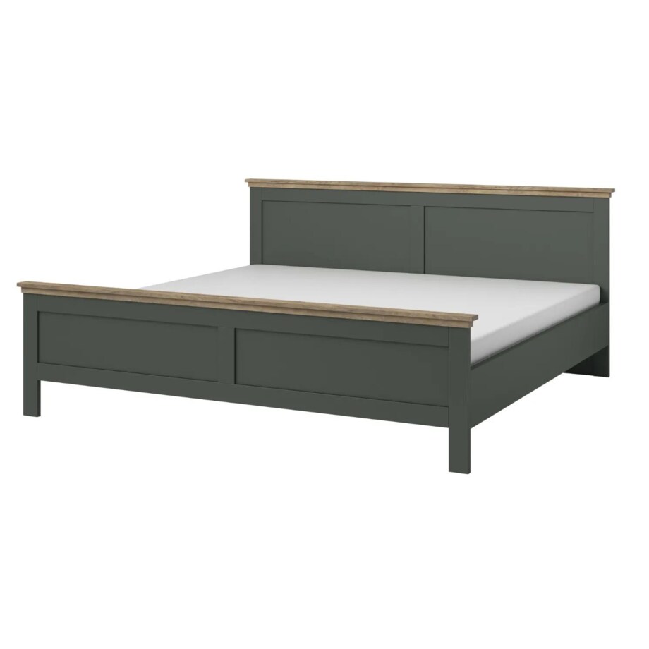 Łóżko EVORA 180x200 zielone/dąb lefkas