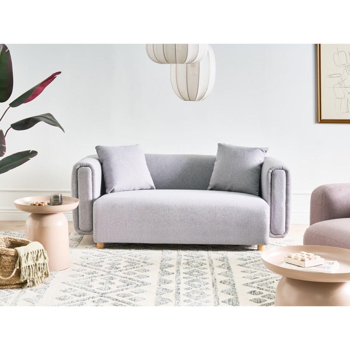 Sofa dla 2 osób LILLEROD Szary