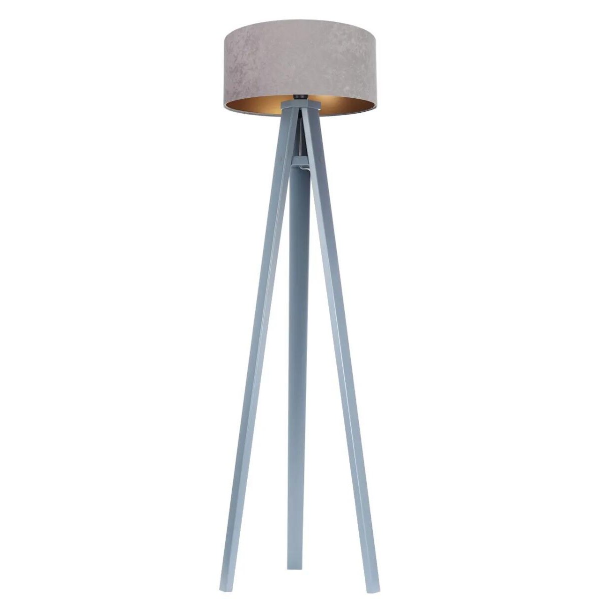 Lampa stojąca HOME 40 szara/złota/szara