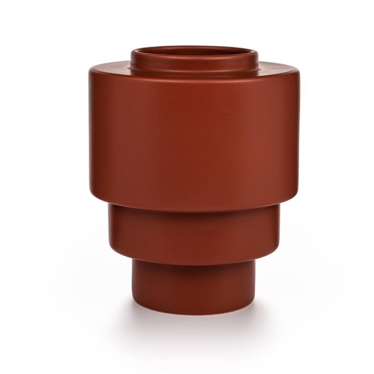 Wazon ceramiczny AKKA 19,5 cm rdzawy Markslojd 400058 dekoracyjny do salonu i sypialni