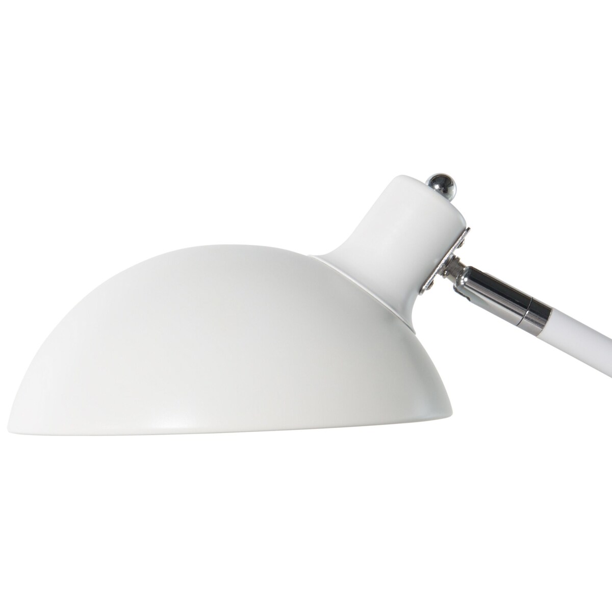 Lampa biurkowa regulowana metalowa biała MERAMEC