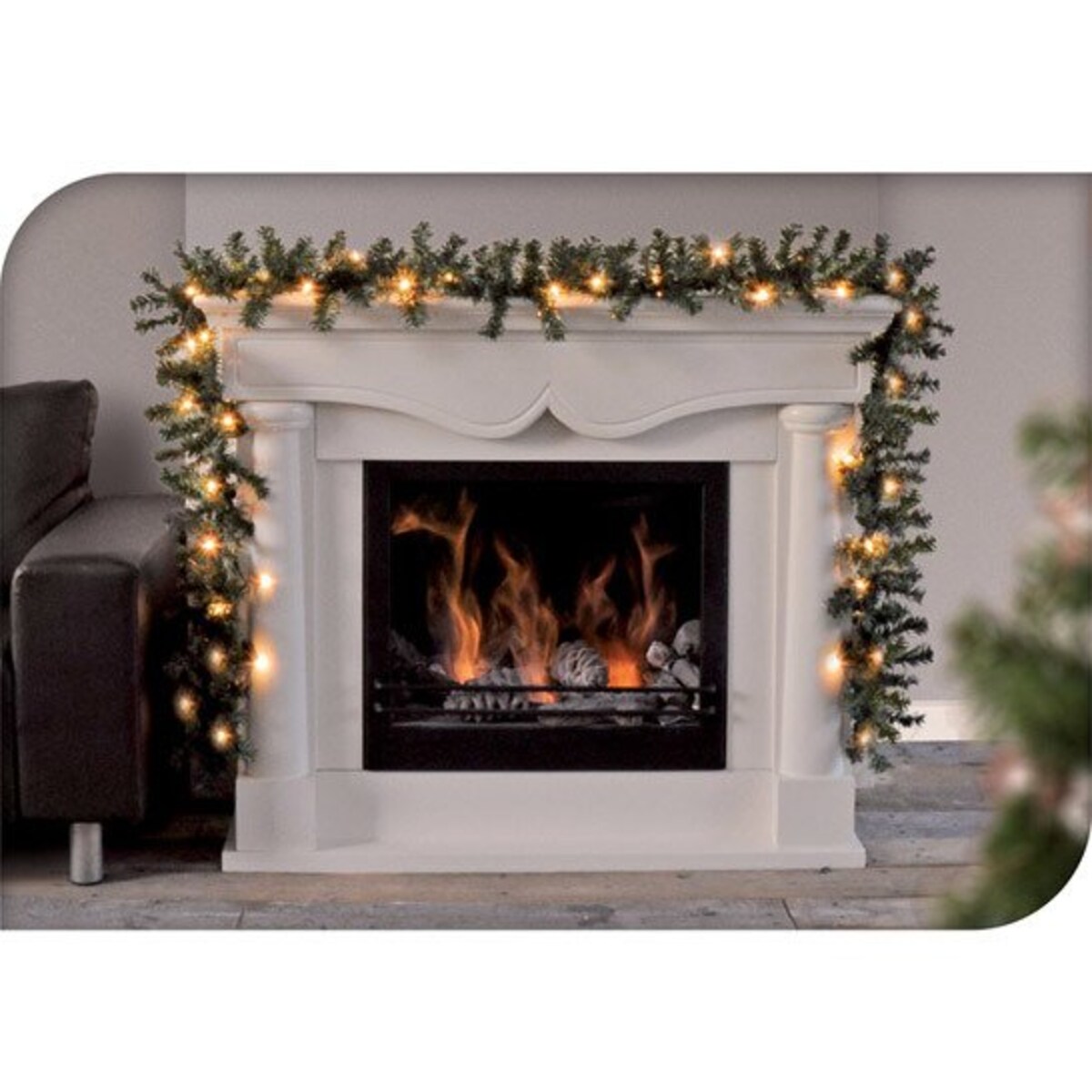 Girlanda świetlna na okno, schody, 30 LED, 270 cm, timer