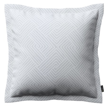 Poszewka Mona na poduszkę 45x45 szaro-białe wzory geometryczne