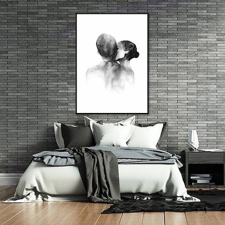 Poster Story, Plakat, Obraz - Pocałunek w Policzek, wymiary 50 x 70 cm