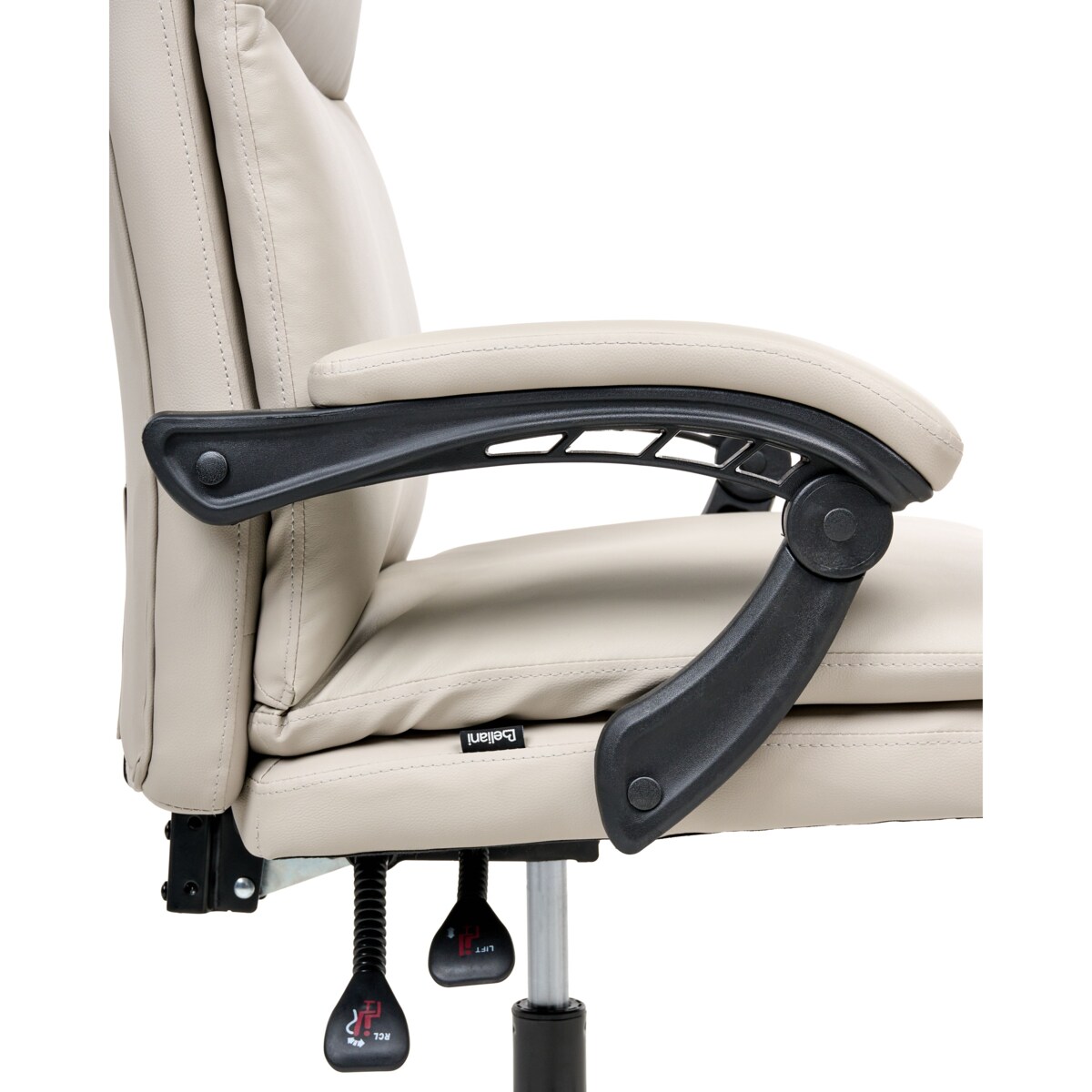 Fotel biurowy SERENE Ekoskóra Jasnobeżowy