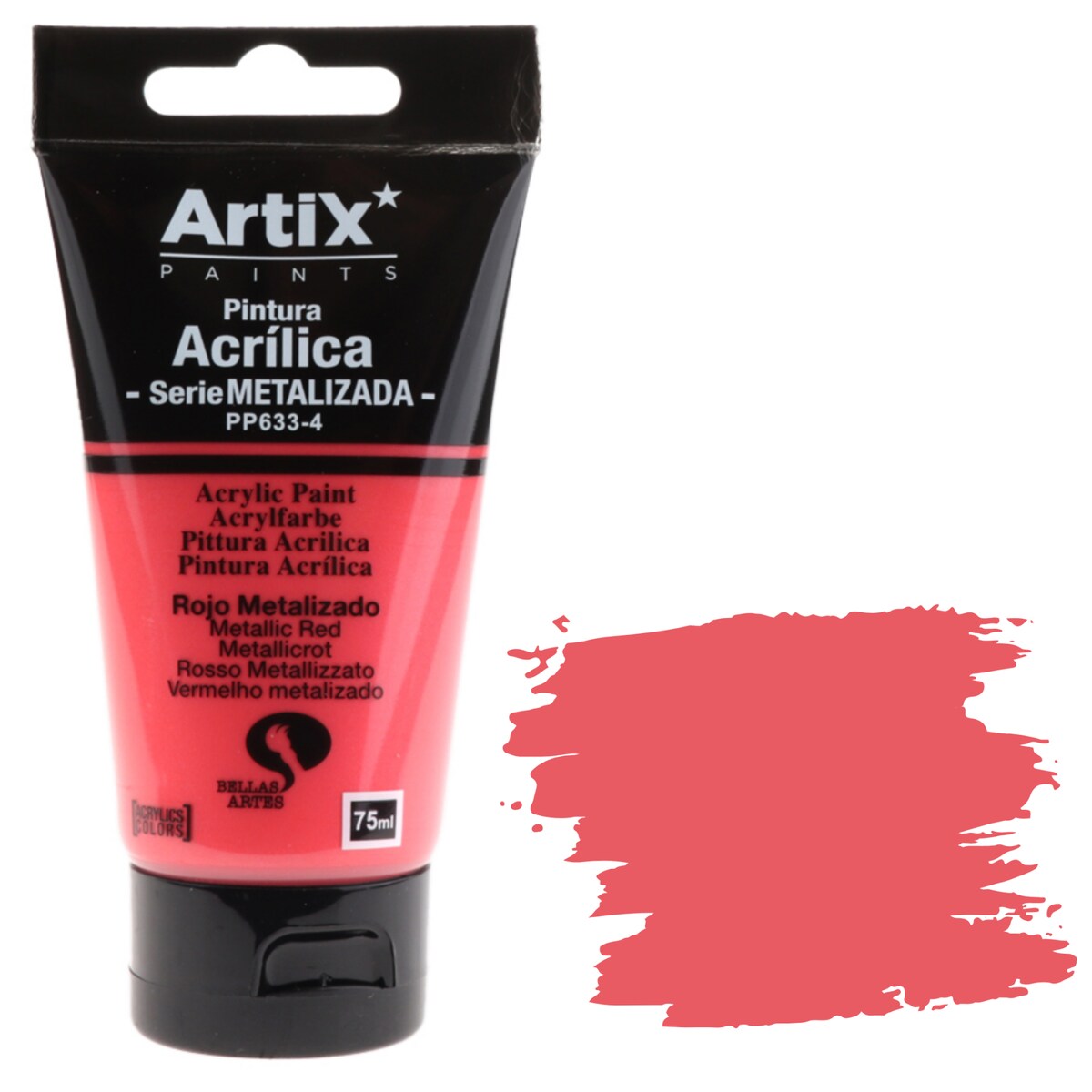 farba akrylowa artix pp633-4 metalic red 75ml