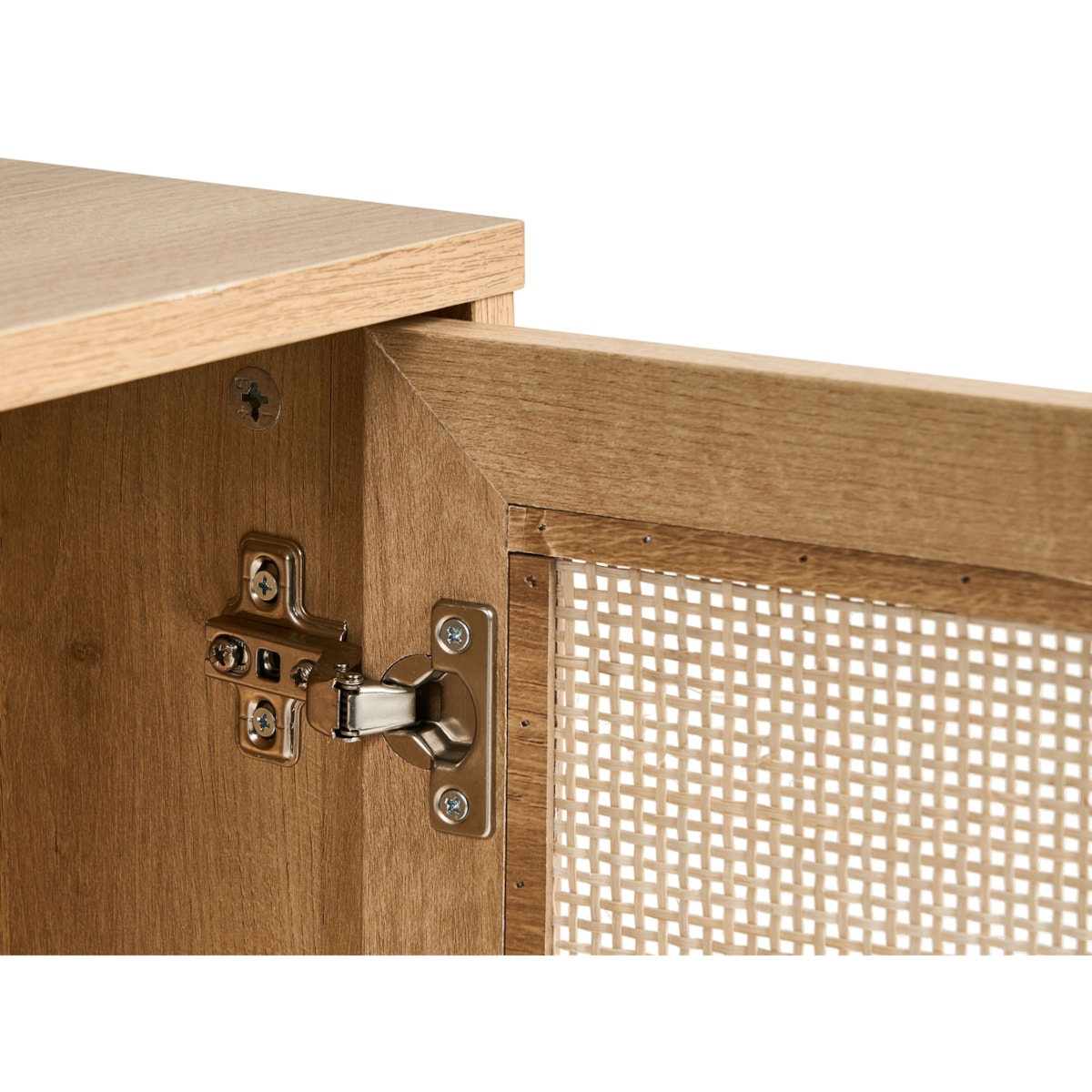 Szafka RTV PASCO Rattan Jasnobrązowy