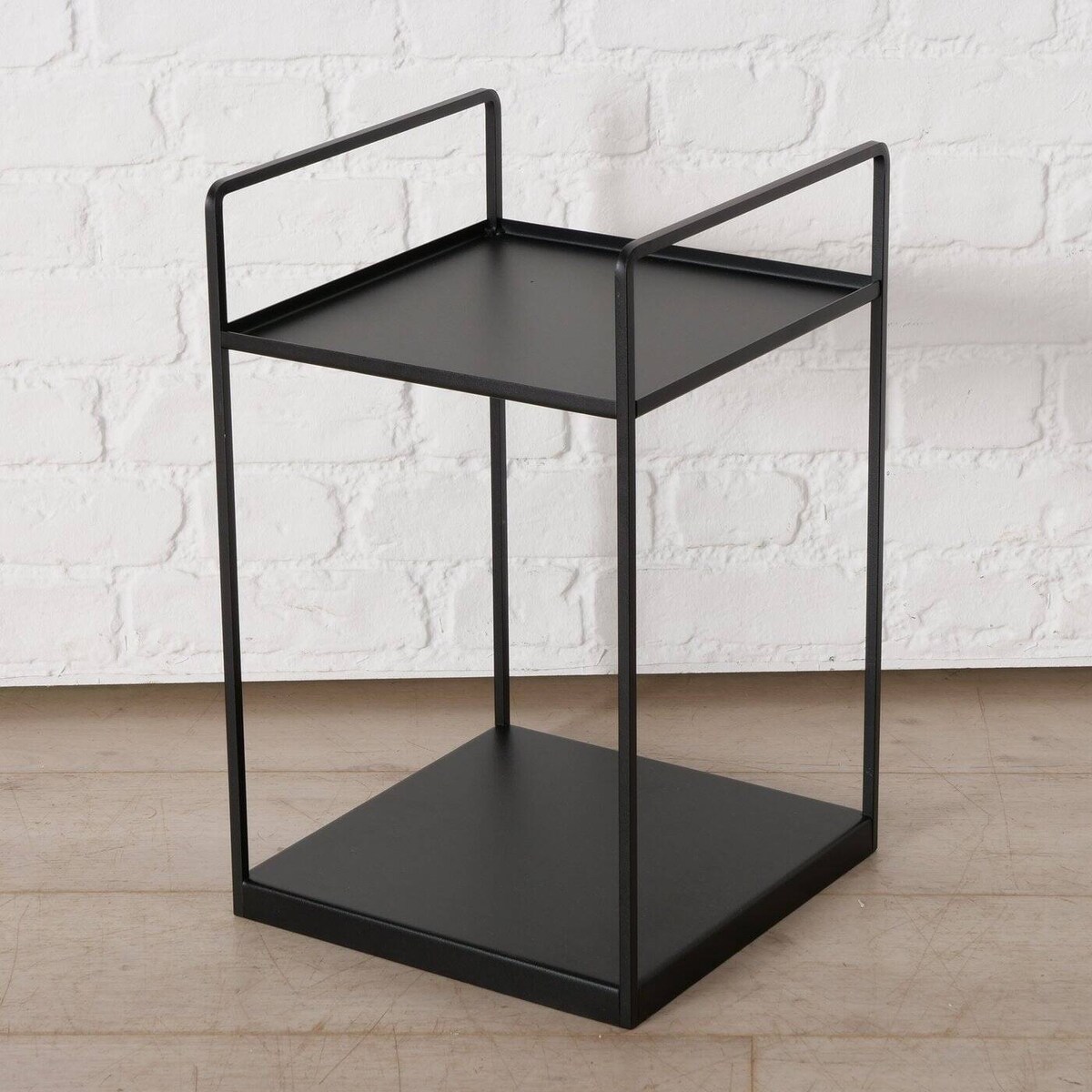 Stoliki kawowe loftowe czarne COMO, 2 sztuki