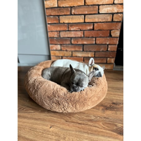 Legowisko pluszowe dla kota lub psa FUZZY, 70 cm, Toffee