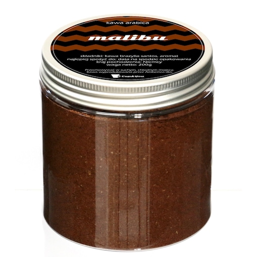 Kawa aromatyzowana o smaku MALIBU mielona deserowa ARABICA Cup&You 200g na prezent upominek dla kobiety mężczyzny faceta mamy taty żony męża