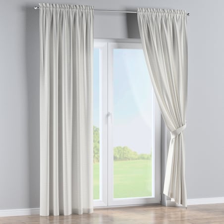 Zasłona na kanale z grzywką 1 szt. 130x260 ecru