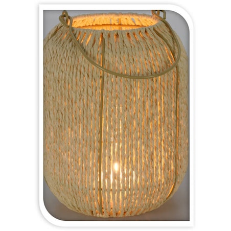 Latarnia pleciona z uchwytem, 22 cm