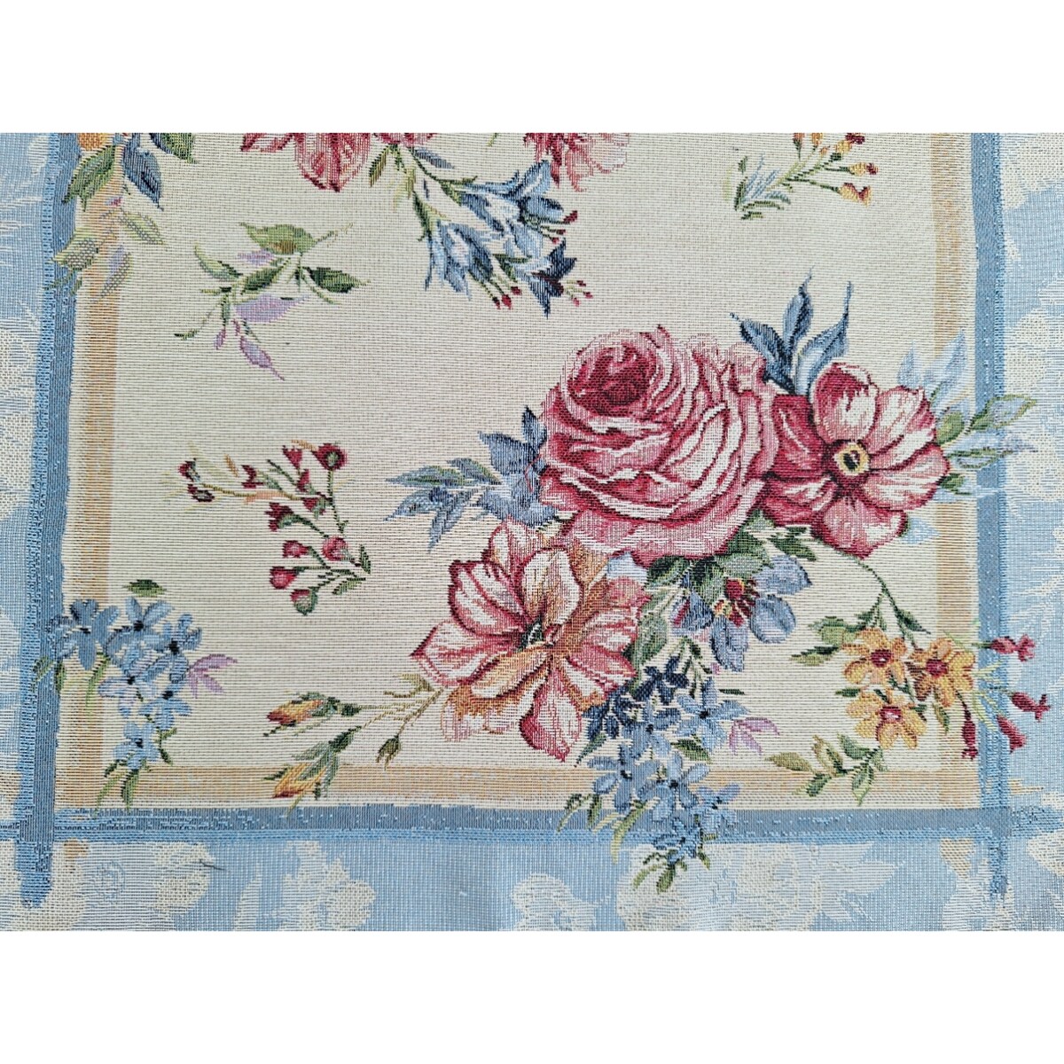 Bieżnik Na Stół 47X163 Cm Dekoracyjny Ozdobny Różany Ogród