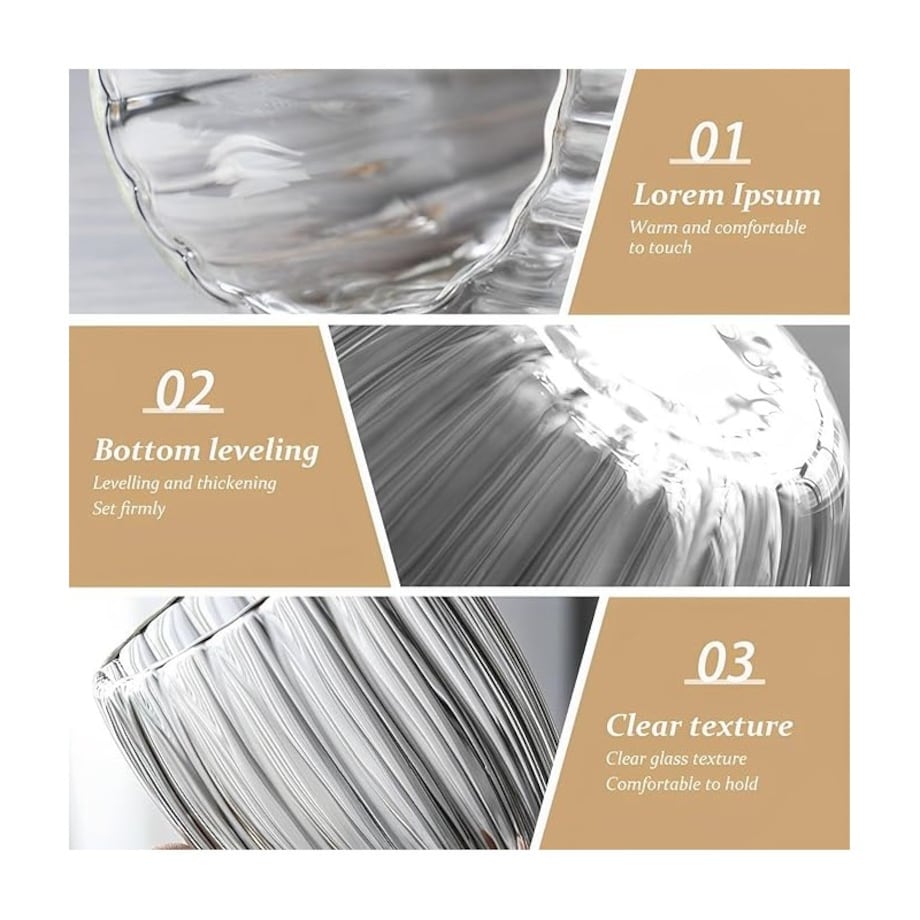 Szklanka termiczna Ryflowana 250 ml 1szt SZK43WZ5