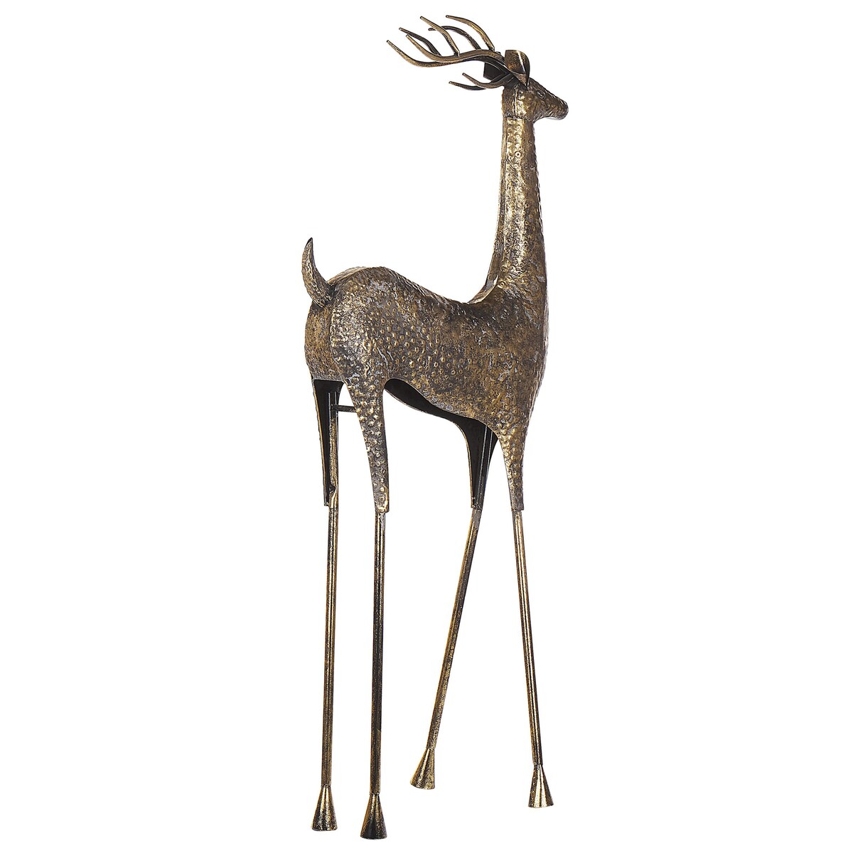 Dekoracja świąteczna podłogowa PELLO Renifer 126 cm Złoty