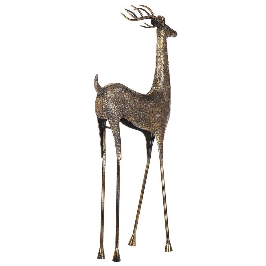 Dekoracja świąteczna podłogowa PELLO Renifer 126 cm Złoty