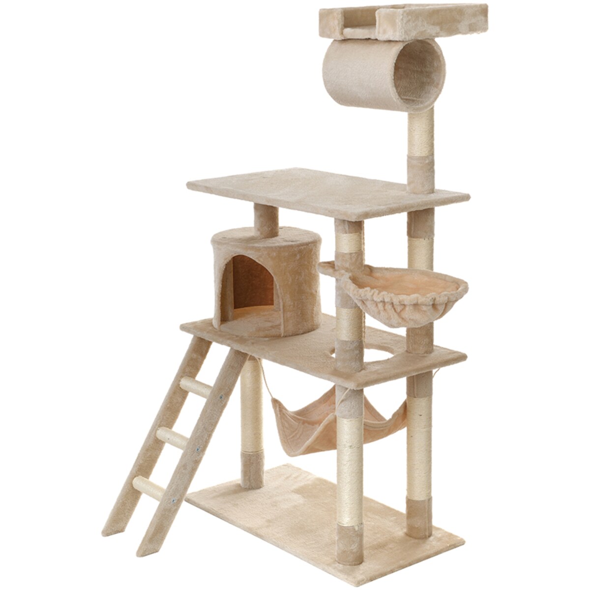 Drapak dla kota wieża domek hamak legowiska sizal 141 cm FUNFIT