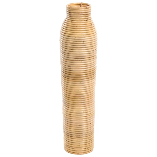 Wazon dekoracyjny PREMANA Rattan 55 cm Naturalny