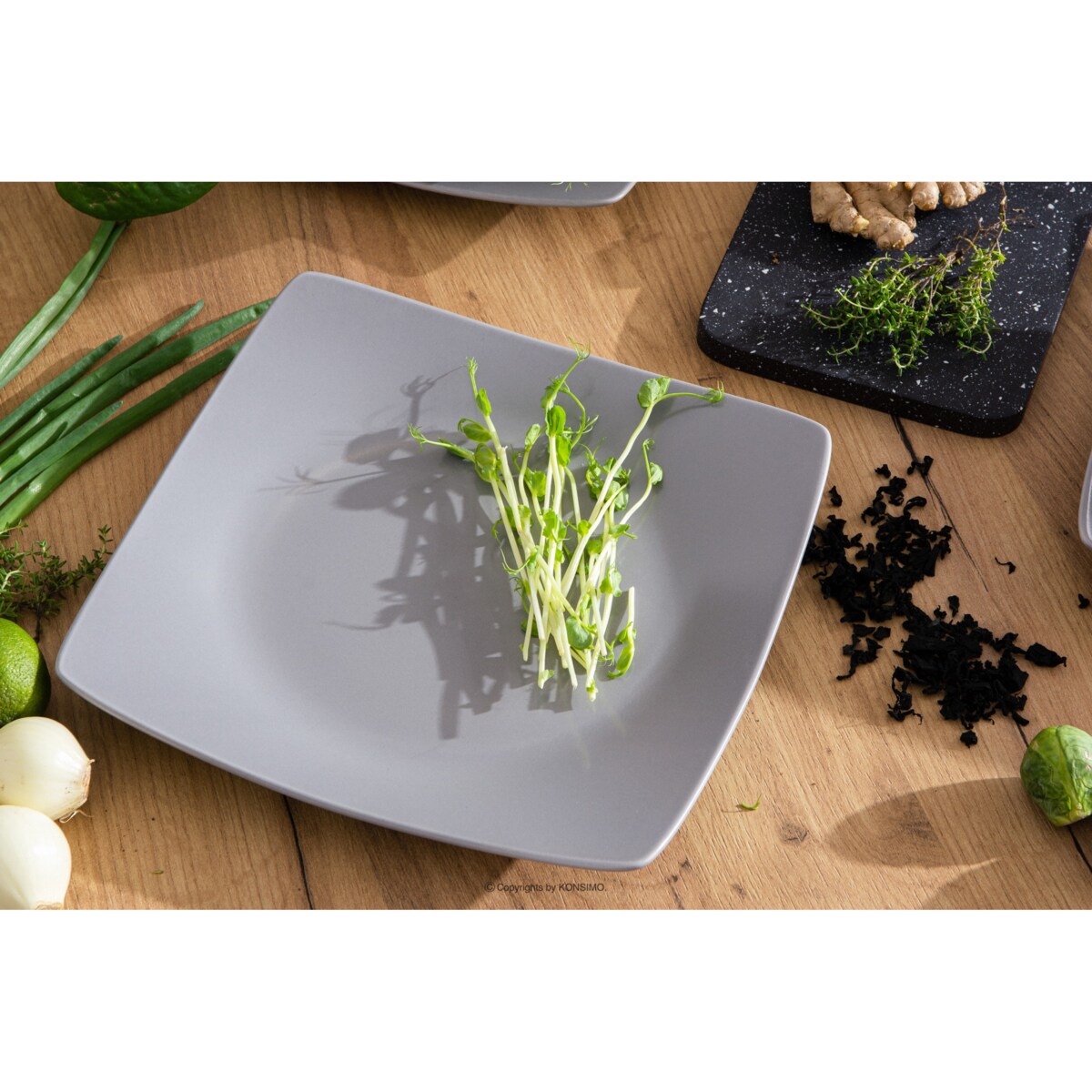 Konsimo EPIRI Talerz deserowy 6szt.