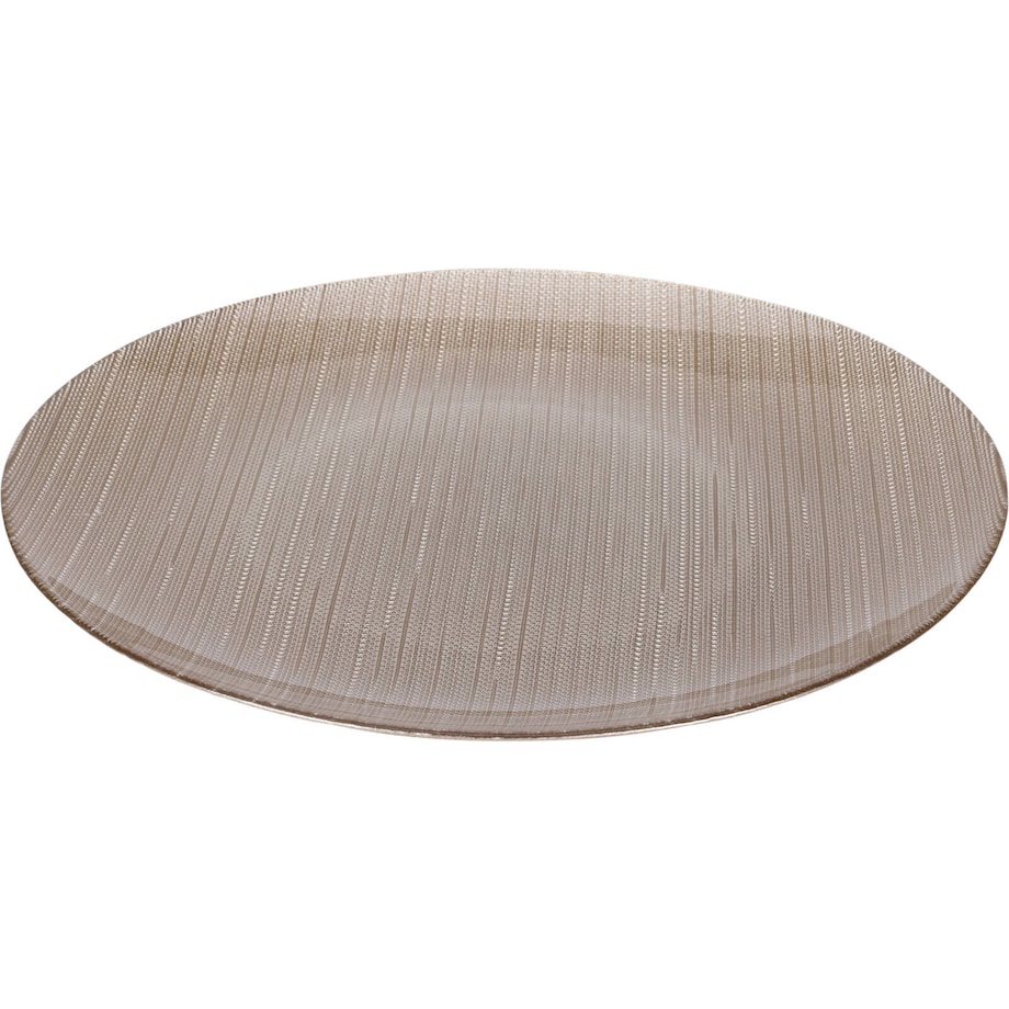 Szklany talerz płaski KARNEOL, Ø 32 cm