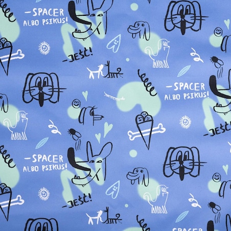 Bandanka "Spacer albo psikus" - Rozmiar: XS, Rodzaj: Zapinana na szyi