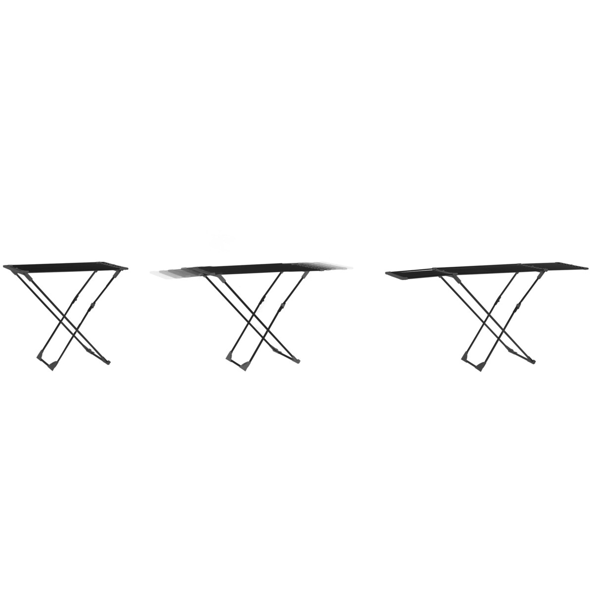 Suszarka na pranie do ubrań bielizny stojąca teleskopowa 20m Massido Ursula czarna