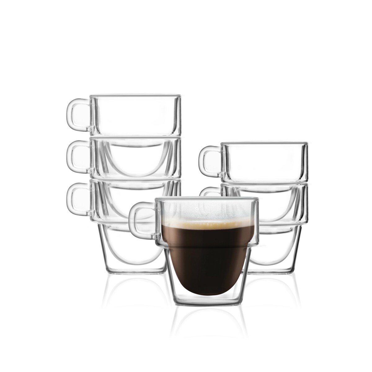 Komplet 6 szklanek do espresso z podwójną ścianką 150ml Senso 27435