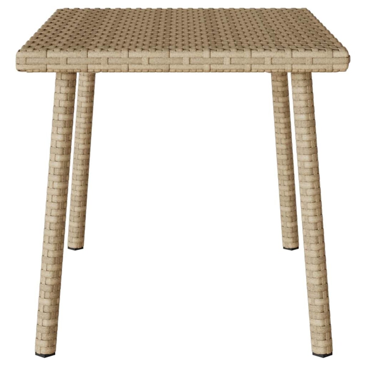 vidaXL Stolik kawowy ogrodowy prostokątny beżowy 60x40x37cm polirattan