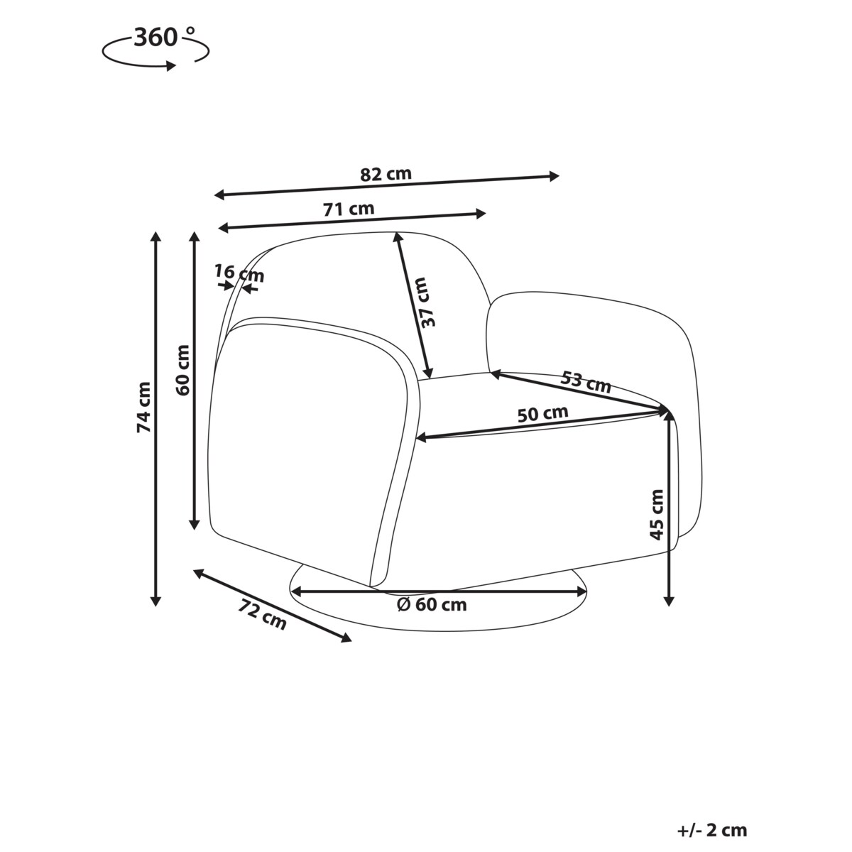 Fotel obrotowy AAPUA Beżowy