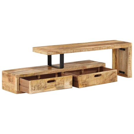 vidaXL Stojak pod TV (118-200) x 30 x 40 cm Drewno lite Mango